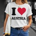 I Love Austria T-Shirt Gifts for Her