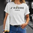 I Love Paris J-Adore Paris White Graphic T-Shirt Gifts for Her