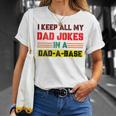 Lustige Papa-Witze In Dad-A-Base-Vintage Zumatertag Heilig Raglan T-Shirt Geschenke für Sie