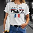 Maillot Supporter France-Equipe De France-Drapeau Tricolore T-Shirt Cadeaux pour elle