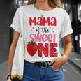 Mama Of The Sweet One Strawberry Birthday Family Party T-Shirt Gifts for Her