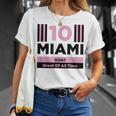 Miami 10 GOAT Herren T-Shirt - Sportdesign für den Großartigsten Geschenke für Sie