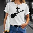 Musicians With Electric Guitar And Motocross Graphic T-Shirt Gifts for Her
