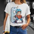 Niños Cumpleaños De Hockey Sobre Hielo Niño De 6 Años 6º Cumpleaños Camiseta unisex Regalos para ella