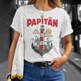 Papitänatertag Bester Papa Anker Leuchtturm Norden Kapitän Kapuzenjacke T-Shirt Geschenke für Sie