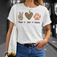 Peace Love Wildcats Leopard Wild Cats Animals Lovers Men T-Shirt Gifts for Her