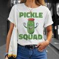 Pickle Squad Foodie Vegan Dill Pickle Adult Pickle Squad T-Shirt Gifts for Her