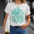 Retro Tanned And Tipsy Beach Summer Vacation T-Shirt Gifts for Her