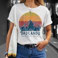 Retro Vintage Badlands National Park South Dakota T-Shirt Gifts for Her