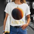 Road Atlas For The Total Solar Eclipse Of 2024 April 8 Path T-Shirt Gifts for Her