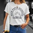 Rock Paper Scissors Champion T-Shirt Gifts for Her