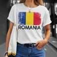 Romanian Flag Vintage Made In Romania T-Shirt Gifts for Her