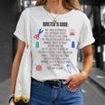 Seamstress Sewist Tailor Quilter's Code Quilting Pattern T-Shirt Gifts for Her