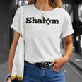 Shalom Hebrew Word For Peace Star Of David Hanukkah T-Shirt Gifts for Her