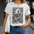 Skeleton Reading Book The Reader Tarot Card Book T-Shirt Gifts for Her