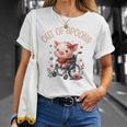 Out Of Spoons Chronic Pain Disability Awareness Spoonie Pig T-Shirt Gifts for Her