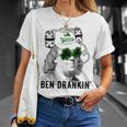 St Patrick Day Ben Drankin' I Love Shenanigans T-Shirt Gifts for Her
