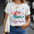 Stag Weekend Unicorn Matching Set 1 Of 2 Groom T-Shirt Gifts for Her