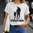 Stolzer Papa Sohn Und Tochterater Papi T-Shirt Geschenke für Sie