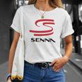 T-shirt Ayrton Senna Hommage, Design Course Automobile Légendaire Cadeaux pour elle