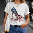 Trump Girl High Heel Stilettos American Flag Trump 2024 T-Shirt Gifts for Her