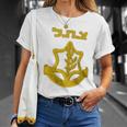 Tzahal Israel Defense Forces Idf Israeli Military Army T-Shirt Gifts for Her