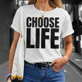 Vintage Choose Life Les Meilleures Habitudes De Conscience De Soi Des Années 80 T-Shirt Cadeaux pour elle