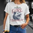 Vintage Feral Girl Summer Opossum T-Shirt Gifts for Her