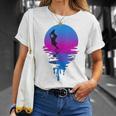 Vintage Retro Sunset Wakeboard T-Shirt Gifts for Her