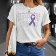 We Wear Purple Pancreatic Cancer Awareness Support Squad T-Shirt Gifts for Her