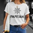 Weltbester Papiatertag Steuerrad Papa Segeln Mittelmeer T-Shirt Geschenke für Sie