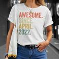 Youth Awesome Since April 2022 Birth Of Birthday 2022 Vintage T-Shirt Gifts for Her
