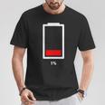 1 Low Battery T-Shirt Unique Gifts