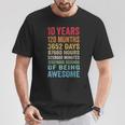 10 Years Old 10Th Birthday Vintage Retro 120 Months T-Shirt Unique Gifts