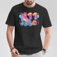 11º Cumpleaños Niña 11 Años Patines Número 11 Camiseta unisex Regalos divertidos