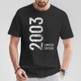 20Th Birthday 20 Year Old Male Female Vintage 2003 T-Shirt Unique Gifts