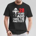 28Th Birthday Gag Dress 28 Years Ago I Was The Fastest T-Shirt Unique Gifts