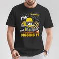 2Nd Birthday Boys Construction Excavator 2 Years Old Digger T-Shirt Personalized Gifts
