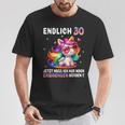 30 Geburtstag Geschenke Frau 30 Jahre Einhorn Party Outfit T-Shirt Lustige Geschenke