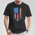 4Th Of July Fourth 4 Patriotic Usa Flag Fighter Jets Kid T-Shirt Unique Gifts