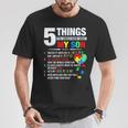 5 Things You Should Know About My Son Autism Awareness T-Shirt Unique Gifts