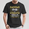 75 Años Cumpleaños Regalo Hombre Hecho En 1948 Hecho En 1948 Camiseta unisex Regalos divertidos