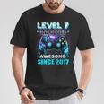 7Th Birthday Gamer 7 Years Old Bday Boy Seven Son T-Shirt Unique Gifts