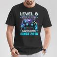 8Th Birthday Gamer 8 Year Old Bday Boy Eight Son T-Shirt Unique Gifts