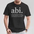 Abi Bruder Lügat Abi Bruder S T-Shirt Lustige Geschenke