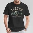 Alaska The Last Frontier Vintage Mountains Moose Hiking T-Shirt Unique Gifts