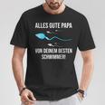 Alles Gute Papaon Dein Besten Schwimmer T-Shirt Lustige Geschenke