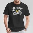 Aloha Beaches Tropisches Palmen & Früchte Design T-Shirt Lustige Geschenke