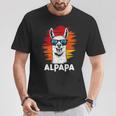 Alpapa Alpaka Lama Fan Liebhaber Dad Frischgebackenerater T-Shirt Lustige Geschenke