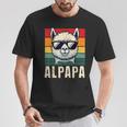 Alpapaatertag Bester Papa Alpaka-Liebhaber Sonnenbrille T-Shirt Lustige Geschenke